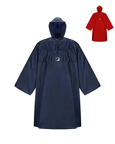 Hock Regenponcho für Wanderungen mit langen Ärmeln