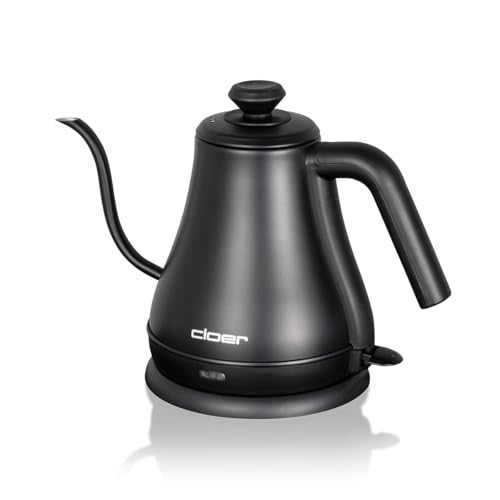 Cloer 4960 Wasserkocher 1.000 Watt Gooseneck mit Edelstahlgehäuse