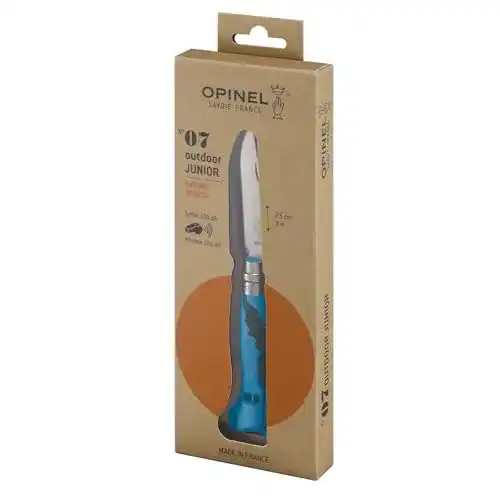 Opinel Outdoor Junior Schnitzmesser für Kinder – rostfreier Stahl