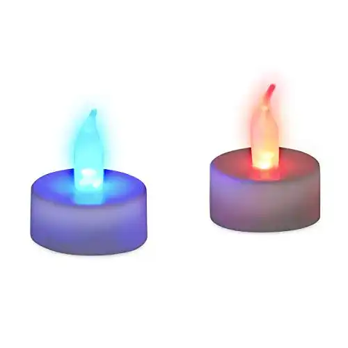 LED Teelichter mit Farbwechsel von Relaxdays flammenloses Set