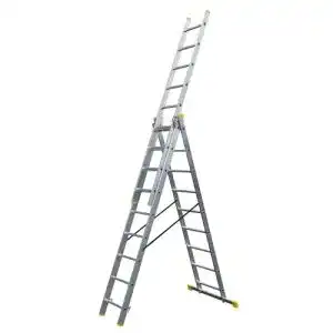 Dachleiter Bayersystem BS-DW 3×9 – 3-teilige Aluminiumleiter