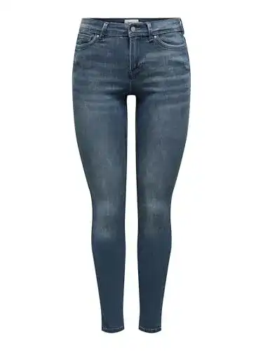 Only Damen Skinny Fit Jeans mit normaler Taille und Stretch Denim
