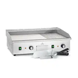 Klarstein Elektrogrill Tischgrill mit LED-Anzeige und Antihaftplatte