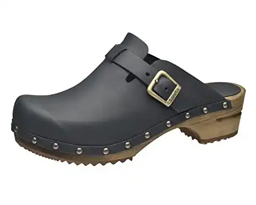 Clogs Sanita Kristel Open für Damen in Schwarz, Größe 42 EU (8 UK)