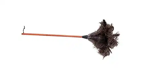 Staubwedel aus Straußenfedern von Redecker, 90 cm mit dunklem Griff