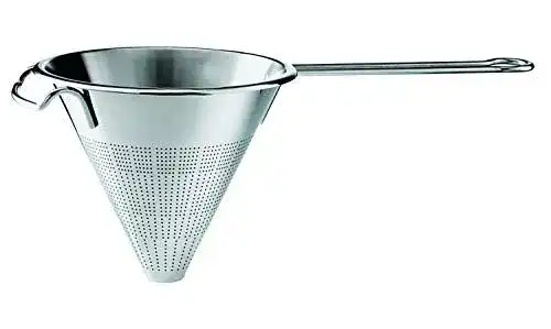 Spitzsieb Rösle aus Edelstahl, 18 cm, Silberfarben