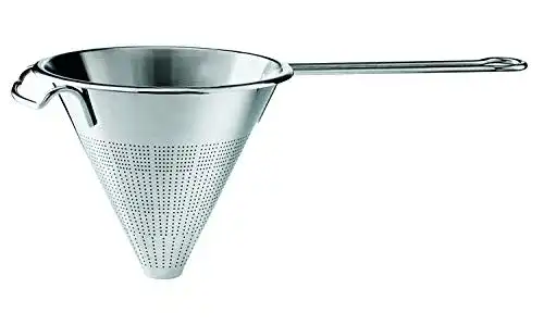 Spitzsieb Rösle aus Edelstahl, 18 cm, Silberfarben