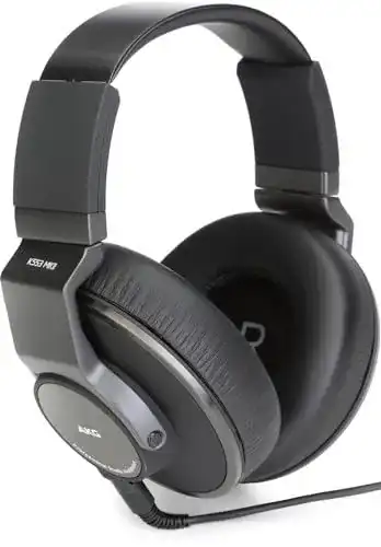 AKG K553 MKII Closed-Back Studio Kopfhörer mit 50 mm Wandler