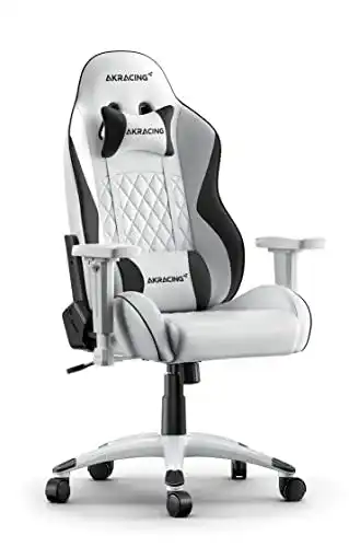 Akracing Gaming Stuhl California Laguna – Kunstleder, Weiß, 5 Jahre Garantie