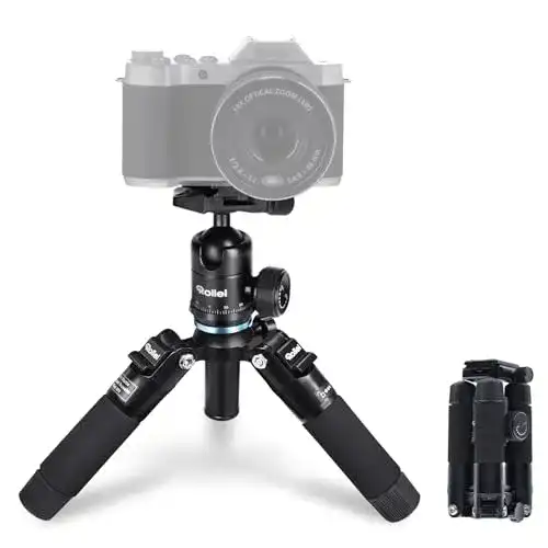Reisestativ Rollei Compact Traveler Mini M1 in Schwarz