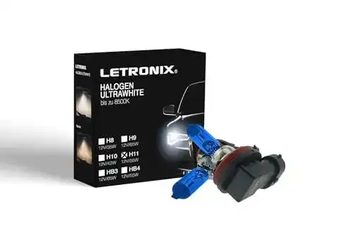 H11 Halogen Auto Lampen von Letromax 12V 8500K Kaltlicht