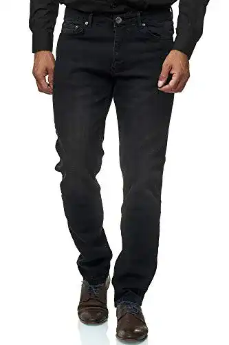 Stretch-Jeans für Herren im Regular-Fit mit geradem Schnitt