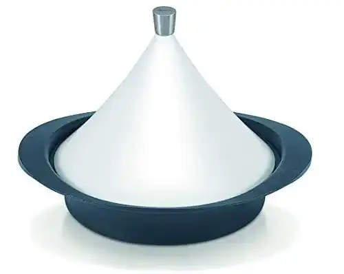 Tajine Beka aus Gusseisen, Silber, 28 cm für 2 Personen