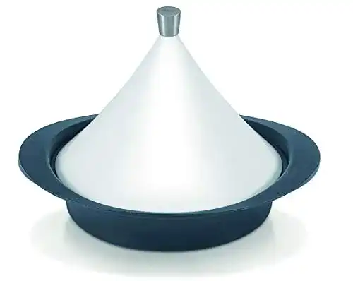 Tajine Beka aus Gusseisen, Silber, 28 cm für 2 Personen