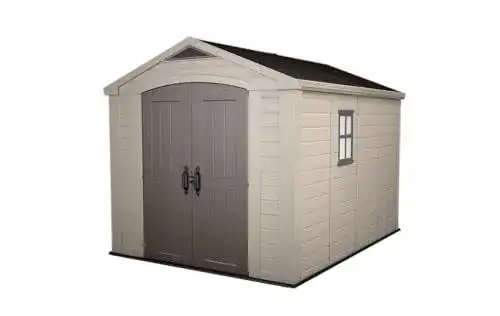 Keter Gartenhaus Factor 8×11, Beige, 15,5m³ Stauraum
