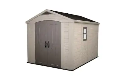 Keter Gartenhaus Factor 8×11, Beige, 15,5m³ Stauraum