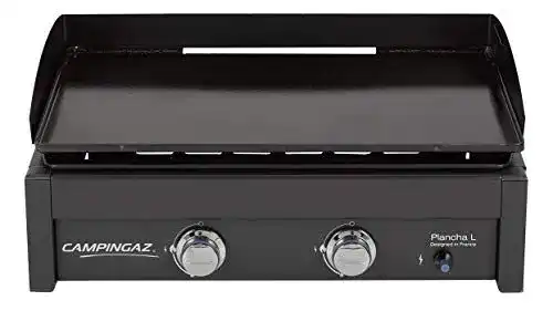 Campingaz Plancha L Gasgrill mit zwei Brennern und Grillplatte