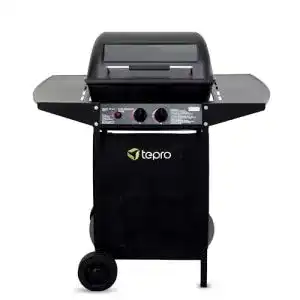 Tepro Irvine Lavastein Gasgrill mit 2 Brennern und Lavasteinen