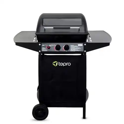 Tepro Irvine Lavastein Gasgrill mit 2 Brennern und Lavasteinen