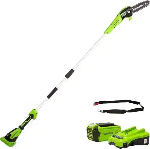 Akku-Hochentaster Greenworks G40PSFK2 mit 20 cm Sägeblatt