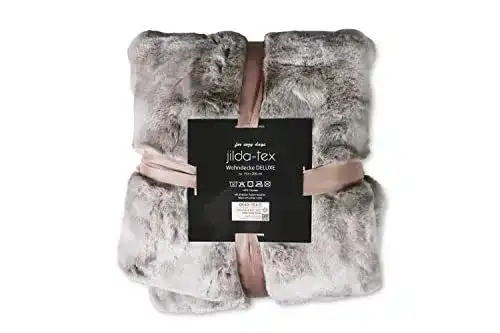 Kuscheldecke Jilda-Tex in Felloptik Rabbit Deluxe 750 GSM 150×200 cm