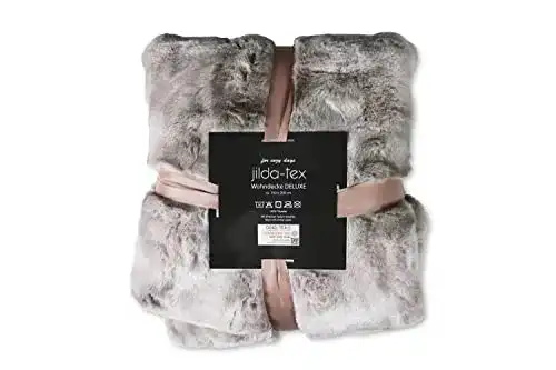 Kuscheldecke Jilda-Tex in Felloptik Rabbit Deluxe 750 GSM 150×200 cm