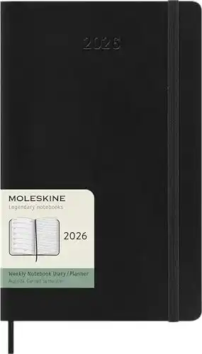 Wochenplaner Moleskine 2026 – 12 Monate mit Platz für Notizen