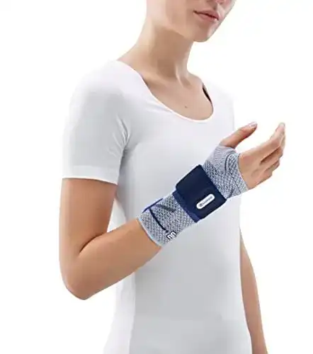 Handgelenkbandage Bauerfeind ManuTrain titan für die linke Hand