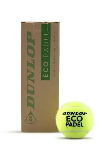 Drucklose Tennisbälle Dunlop Eco Padel für Vereine und Freizeitspieler