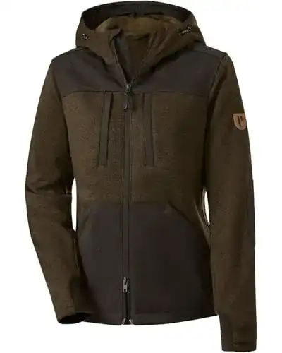 Jagdjacke für Damen von Parforce – Hoodie-Pirschjacke in Oliv Größe M