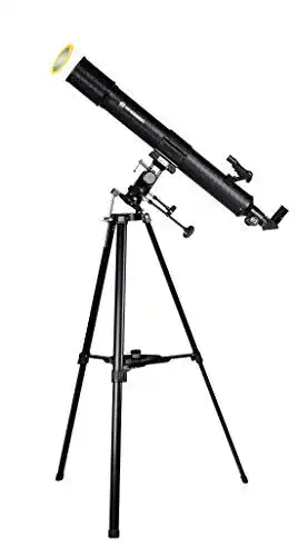 Bresser Taurus NG 90/900 Refraktor Teleskop mit Zubehör