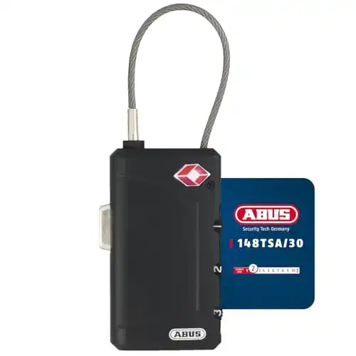 Abus TSA-zertifiziertes Kofferschloss 148/30, 53094 mit Zahlencode