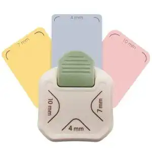 Eckenabrunder Loveria 3 in 1 Eckenstanzer für Papier mit 3 Größen