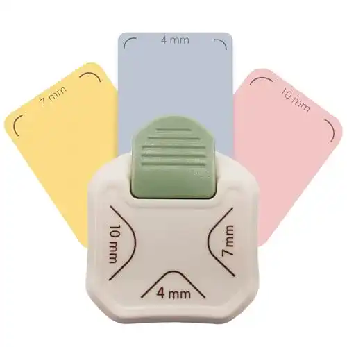 Eckenabrunder Loveria 3 in 1 Eckenstanzer für Papier mit 3 Größen