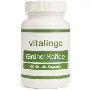 Grüner Kaffee Extrakt 60 Kapseln von vitalingo, hochdosiert