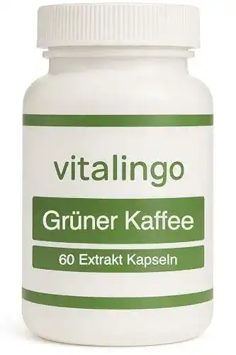 Grüner Kaffee Extrakt 60 Kapseln von vitalingo, hochdosiert