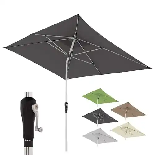 Doppler Ampelschirm SL-AZ Auto für Garten mit UV-Schutz und Kurbelmechanismus
