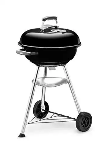 Weber Compact Kettle Holzkohlegrill mit 47 cm Grillfläche