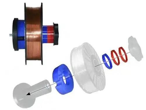 Korbspulenadapter Baric Zentrieradapter für Kleinspulen D-200