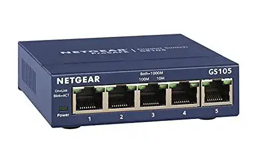 5-Port-Switch NETGEAR GS105GE für LAN-Netzwerke
