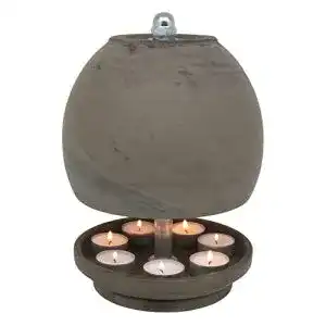 Teelichtofen Hornet-Products HP Teelichtlampe aus Ton in Basalt