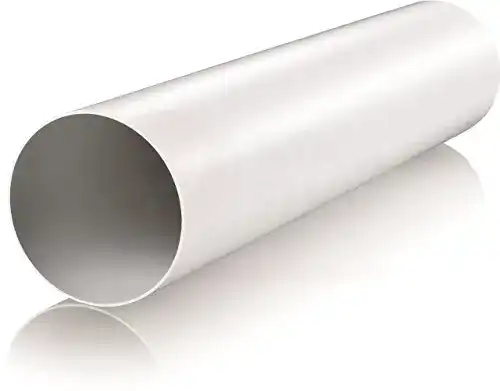 PVC-Rohr für Lüftung mit 150 mm Durchmesser und 0,5 m Länge