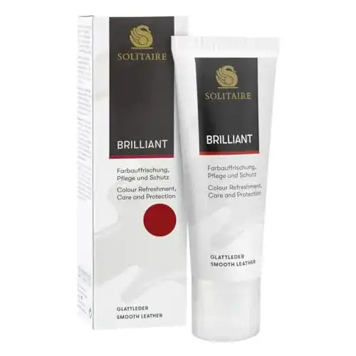 Schuhcreme Solitaire Brilliant Ledercreme mit Schwammaufträger