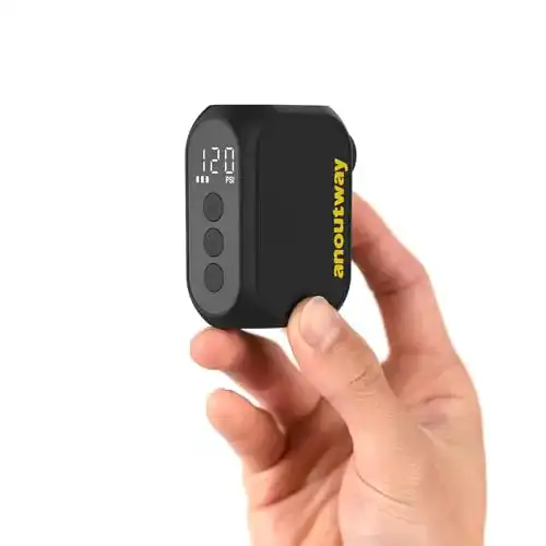 Anoutway Tiny Pump Elektrische Minifahradpumpe mit Manometer