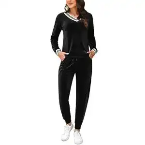 Pyjama Damen Totatuit Schlafanzug Lang Zweiteiler Samt