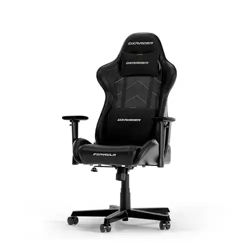 Gaming-Stuhl DXRacer Formula L in Schwarz mit Kunstlederbezug