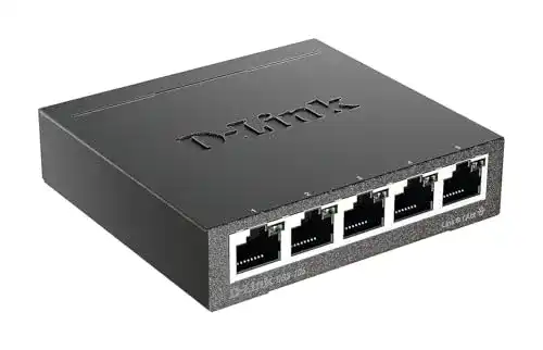 5-Port Switch D-Link DGS-105 mit 5 Ports und Gigabit-Anschlüssen