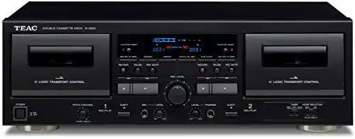 Kassettendeck Teac W-1200 Doppel-Kassettendeck für Audioaufnahmen