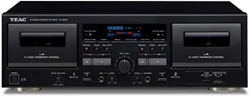 Kassettendeck Teac W-1200 Doppel-Kassettendeck für Audioaufnahmen