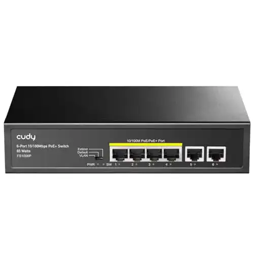 48-Port Netzwerk-Switch Cudy FS1006P mit Fast Ethernet und PoE